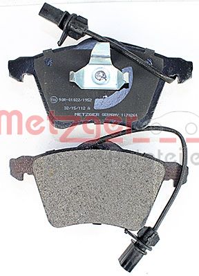METZGER 1170261 Bremsbelagsatz, Scheibenbremse
